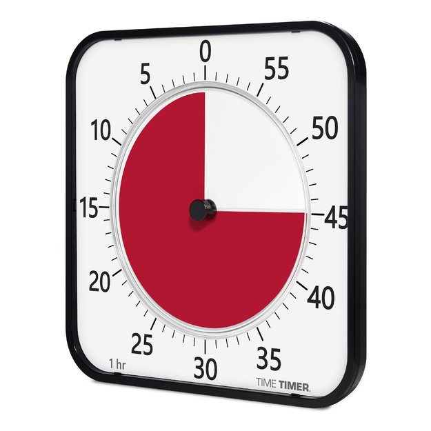 Time Timer MAX 44×44 cm laikmatis su keičiamais ciferblatais